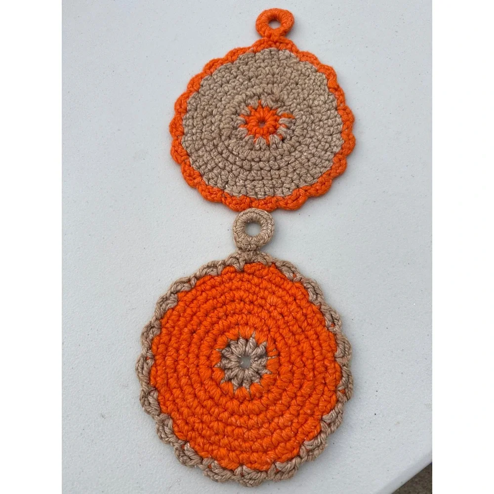 Handmade crochet pot